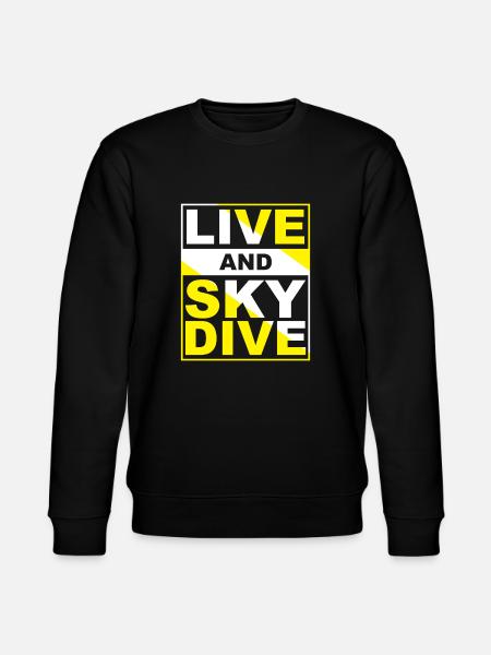 Skydiving Live Skydive - Stanley/Stella CHANGER Unisex Organic Sweatshirt - black