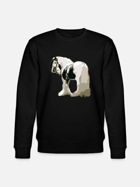 Pferd, Tinker , Pferd Tinker, Geschenkidee - Stanley/Stella Unisex Bio-Sweatshirt CHANGER - Schwarz