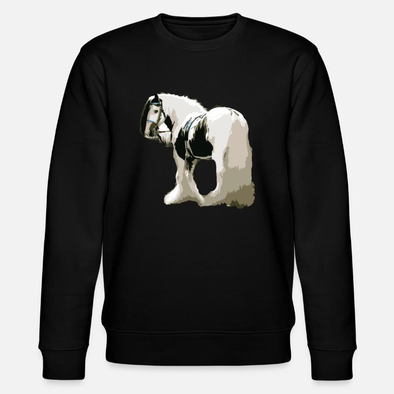 Pferd, Tinker , Pferd Tinker, Geschenkidee - Stanley/Stella Unisex Bio-Sweatshirt CHANGER  - Schwarz