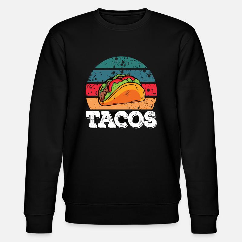 TACOS!!!!! - Stanley/Stella Unisex Bio-Sweatshirt CHANGER  - Schwarz