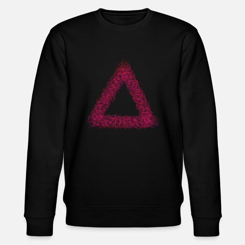 Triangle rose - Sweat bio CHANGER Stanley/Stella Unisexe - noir