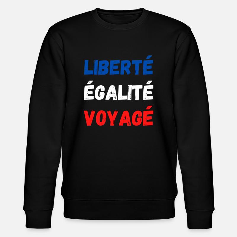 Liberté égalité Voyagé - Sweat bio CHANGER Stanley/Stella Unisexe - noir
