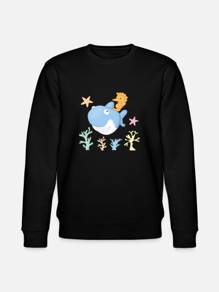 Hyppopcampal shark - Stanley/Stella CHANGER Unisex Organic Sweatshirt - black