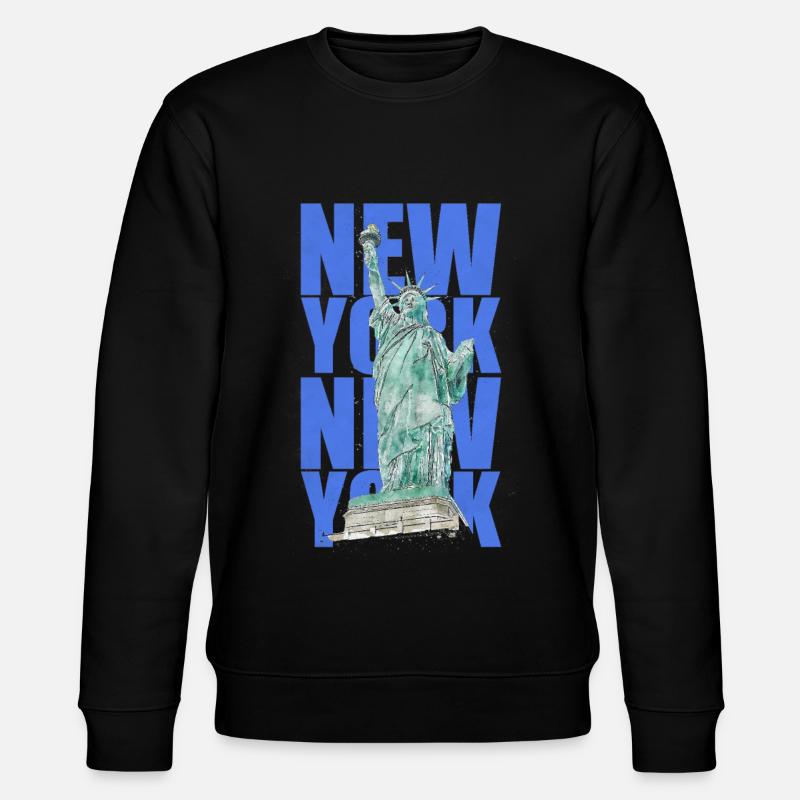 Freiheitsstatue New York - Stanley/Stella Unisex Bio-Sweatshirt CHANGER  - Schwarz