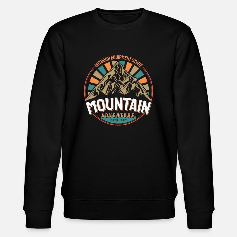 RETRO Mountain Amo - Sweat bio CHANGER Stanley/Stella Unisexe - noir