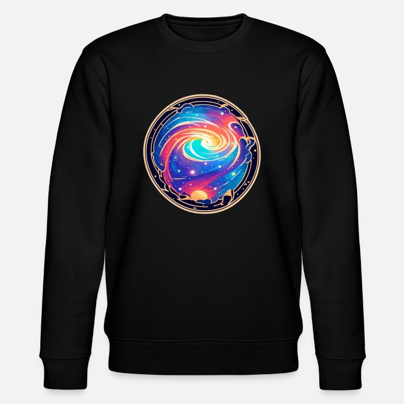 Space storm - Stanley/Stella CHANGER Unisex Organic Sweatshirt - black