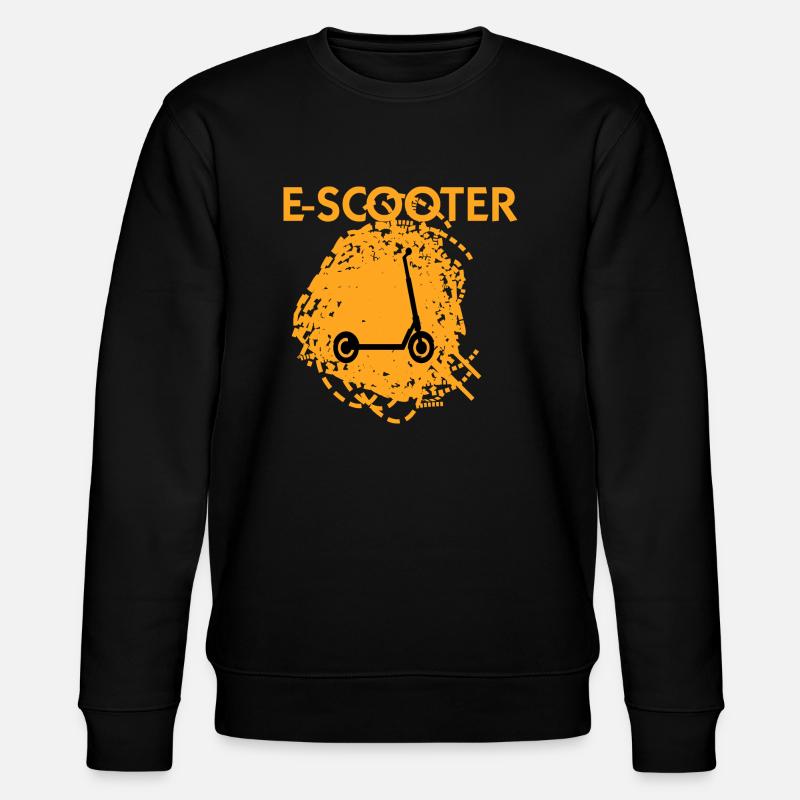 E-Scooter Roller Scooter - Stanley/Stella CHANGER Unisex Organic Sweatshirt - black