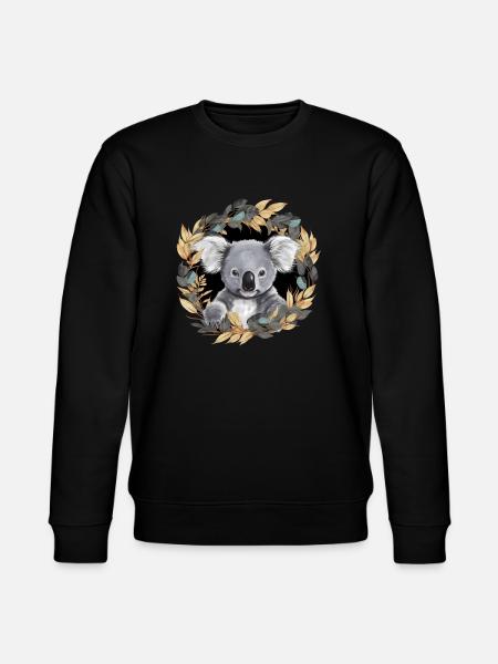 Süßer Koala - Stanley/Stella Unisex Bio-Sweatshirt CHANGER - Schwarz