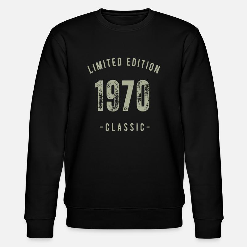 1970 Klassiker - Stanley/Stella Unisex Bio-Sweatshirt CHANGER  - Schwarz