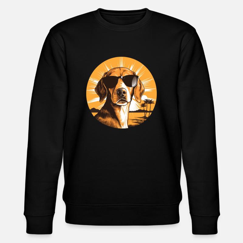 Beagle - Stanley/Stella Unisex Bio-Sweatshirt CHANGER  - Schwarz