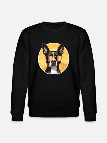 Terrier de Boston 2 - Sweat bio CHANGER Stanley/Stella Unisexe - noir