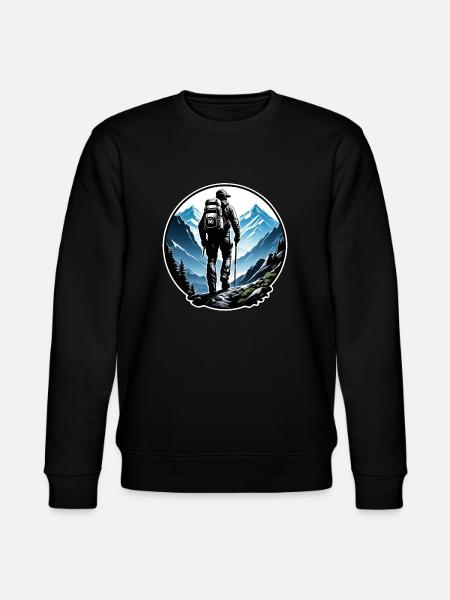 Natur & Bergwandern - Stanley/Stella Unisex Bio-Sweatshirt CHANGER  - Schwarz