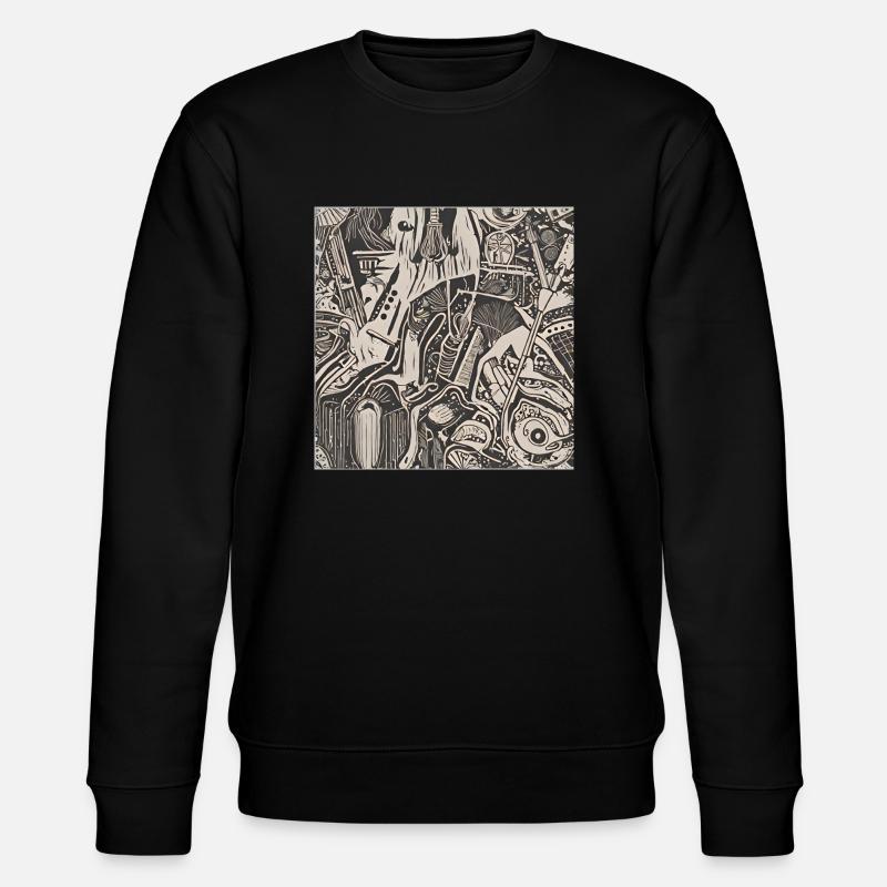 nightmare ai art - Stanley/Stella Unisex Bio-Sweatshirt CHANGER  - Schwarz