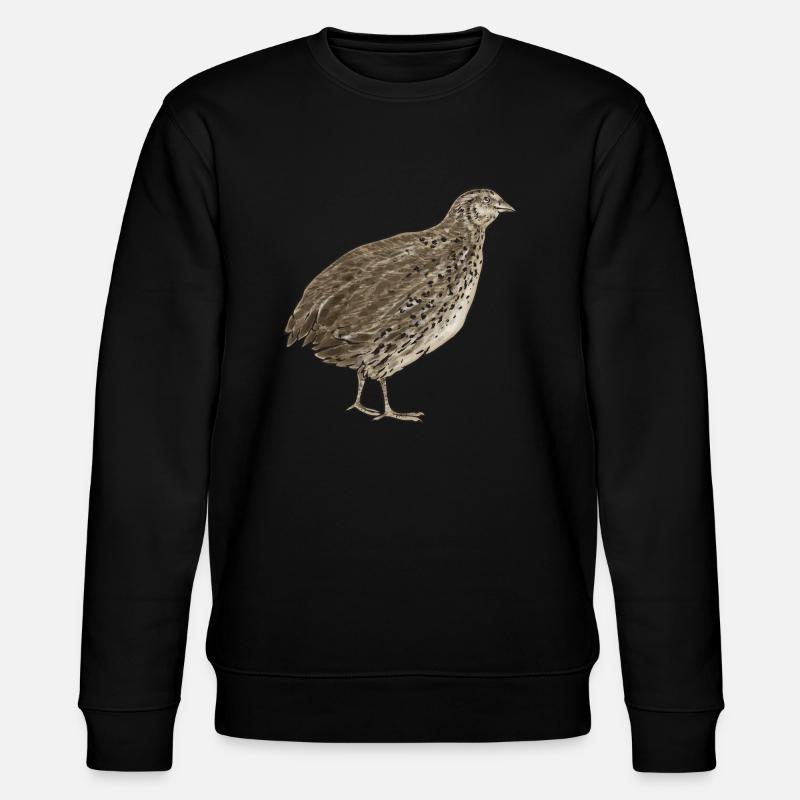 Wachtel Vogel - Stanley/Stella Unisex Bio-Sweatshirt CHANGER - Schwarz