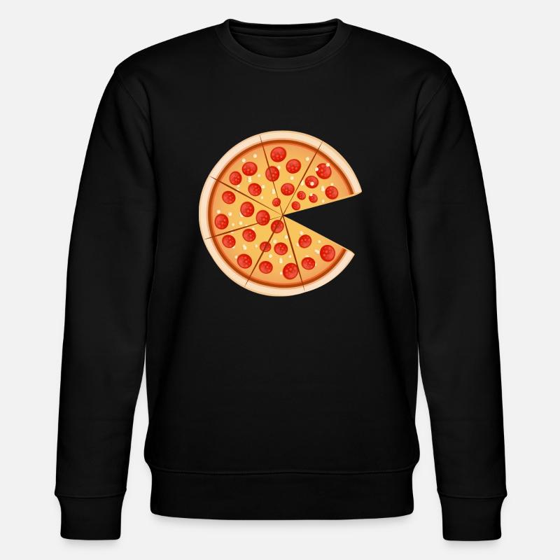 Pizza Papa Pizza tranche - Sweat bio CHANGER Stanley/Stella Unisexe - noir