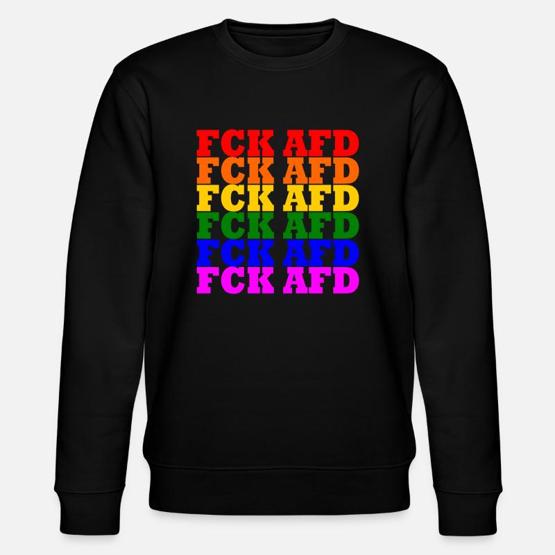 Fck afd - Stanley/Stella Unisex Bio-Sweatshirt CHANGER  - Schwarz