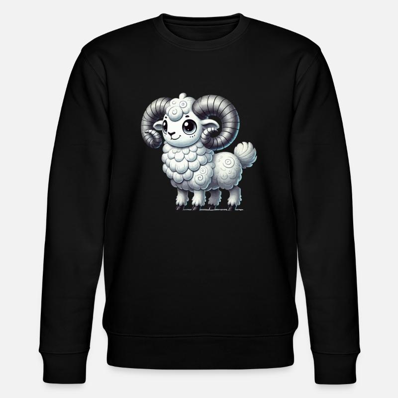 widder cartoon - Stanley/Stella Unisex Bio-Sweatshirt CHANGER  - Schwarz