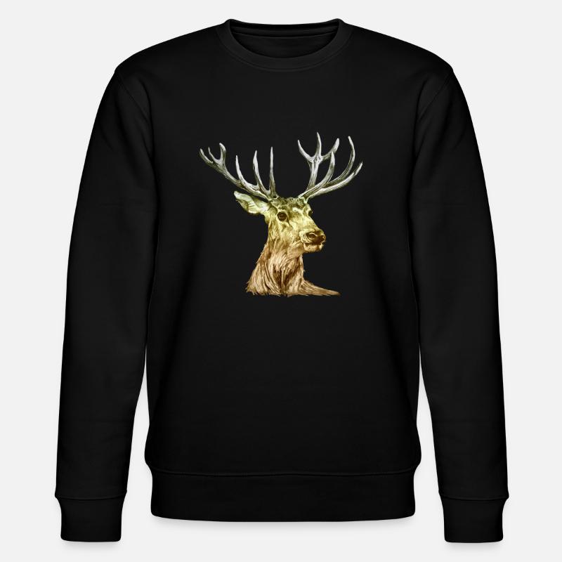 Deer - Stanley/Stella CHANGER Unisex Organic Sweatshirt - black