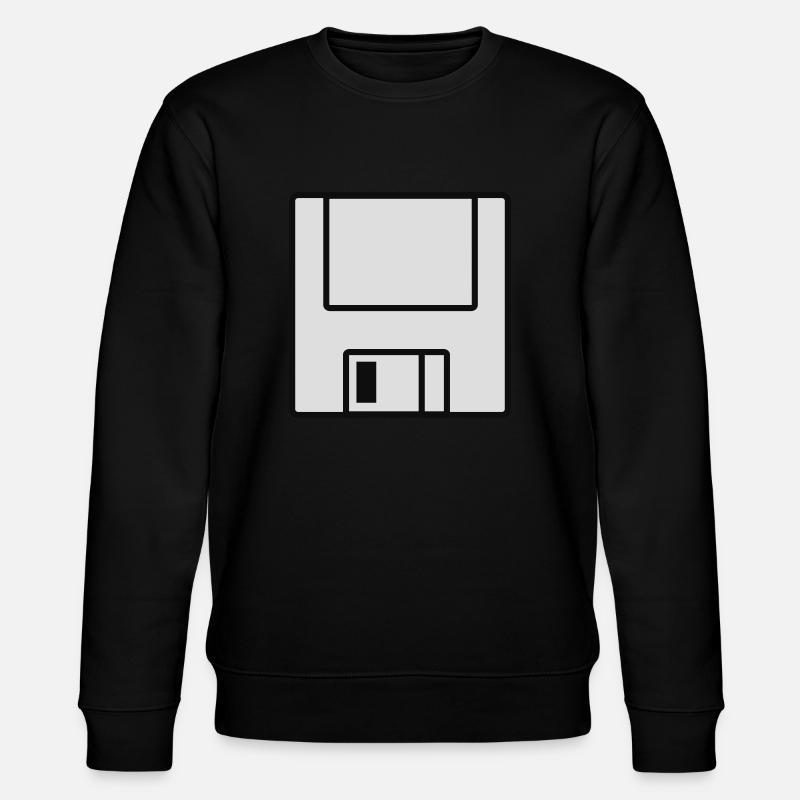 Computer Floppy disc - Stanley/Stella CHANGER Unisex Organic Sweatshirt - black