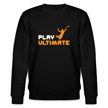 Ultimate Frisbee - Sweat bio CHANGER Stanley/Stella Unisexe - noir - Devant - Nik (191cm) & Marisol (170cm)
