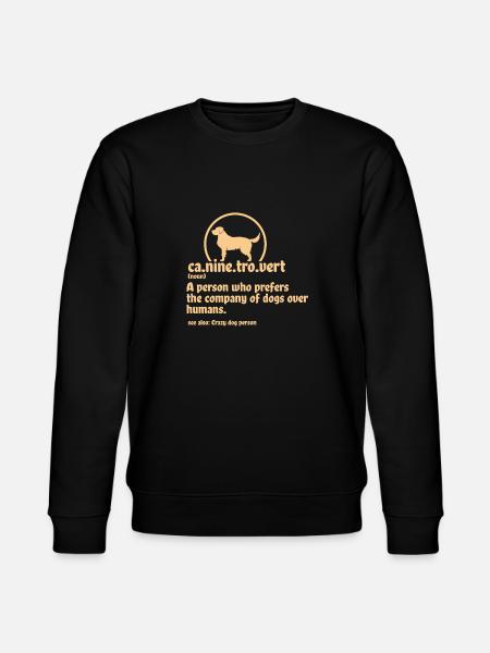 dog lover - Stanley/Stella CHANGER Unisex Organic Sweatshirt - black