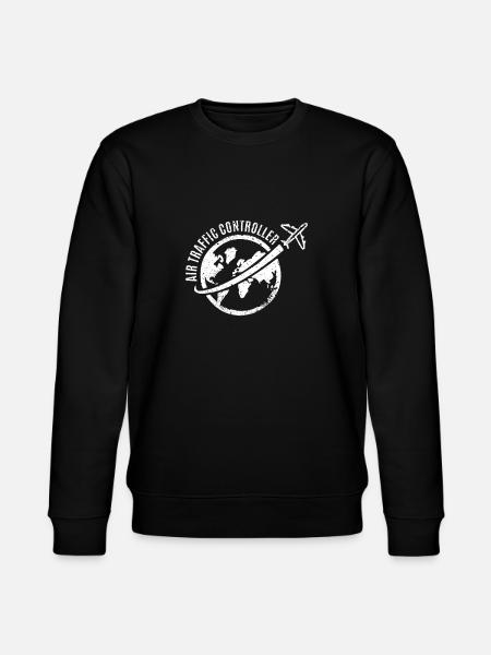 Air Traffic Controller T-Shirt & Gift - Stanley/Stella CHANGER Unisex Organic Sweatshirt - black