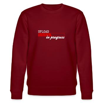 Upload In Progress - Stanley/Stella CHANGER Unisex Organic Sweatshirt - burgundy - Front - Nik (191cm) & Marisol (170cm)