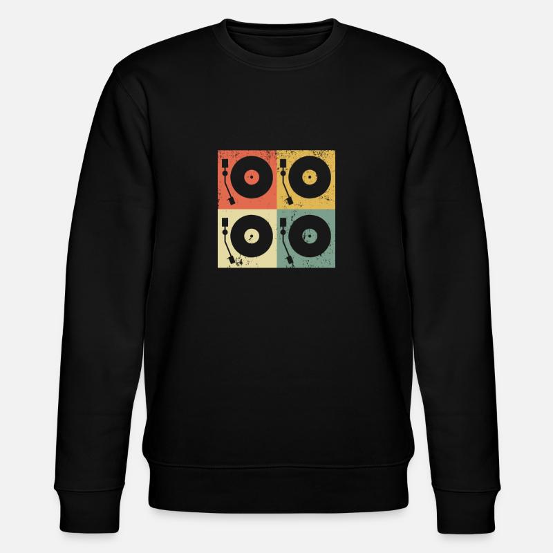 Tourne-disque vinyle vinyle - Sweat bio CHANGER Stanley/Stella Unisexe - noir
