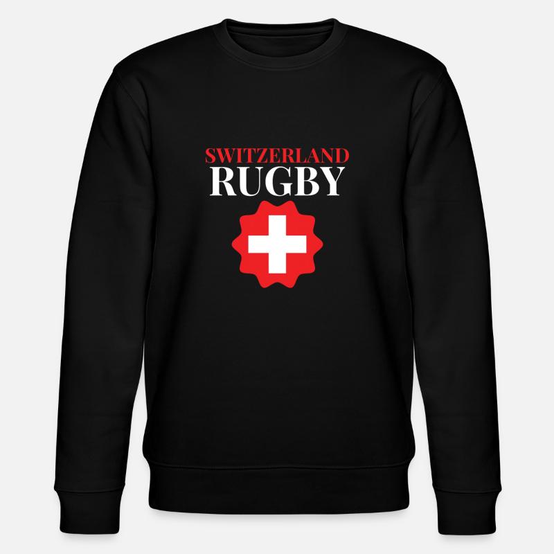 Maillot de rugby suisse - Sweat bio CHANGER Stanley/Stella Unisexe - noir