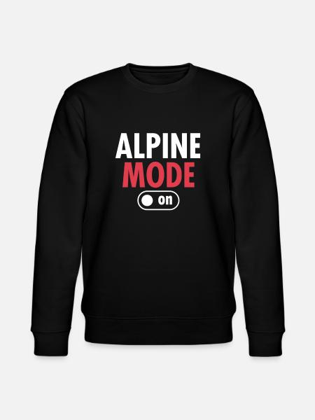 alpine skiing - Stanley/Stella CHANGER Unisex Organic Sweatshirt - black