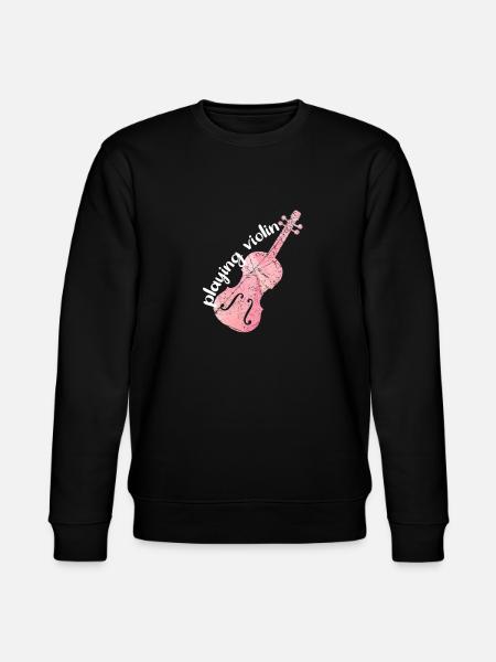 Violin player gift idea - Stanley/Stella CHANGER Unisex Organic Sweatshirt - black