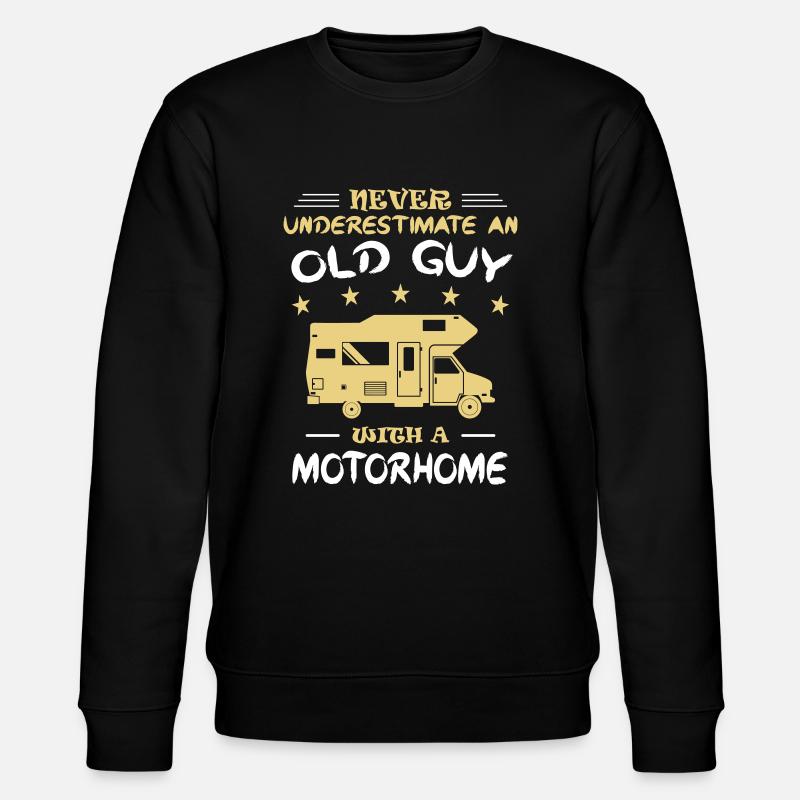 Camping camper retirees camper Old Guy Motorhome - Stanley/Stella CHANGER Unisex Organic Sweatshirt - black