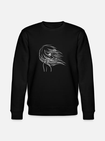 Wind Manga - Stanley/Stella Unisex Bio-Sweatshirt CHANGER - Schwarz