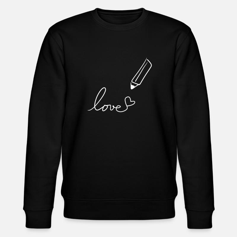 Drawing pen - Stanley/Stella CHANGER Unisex Organic Sweatshirt - black