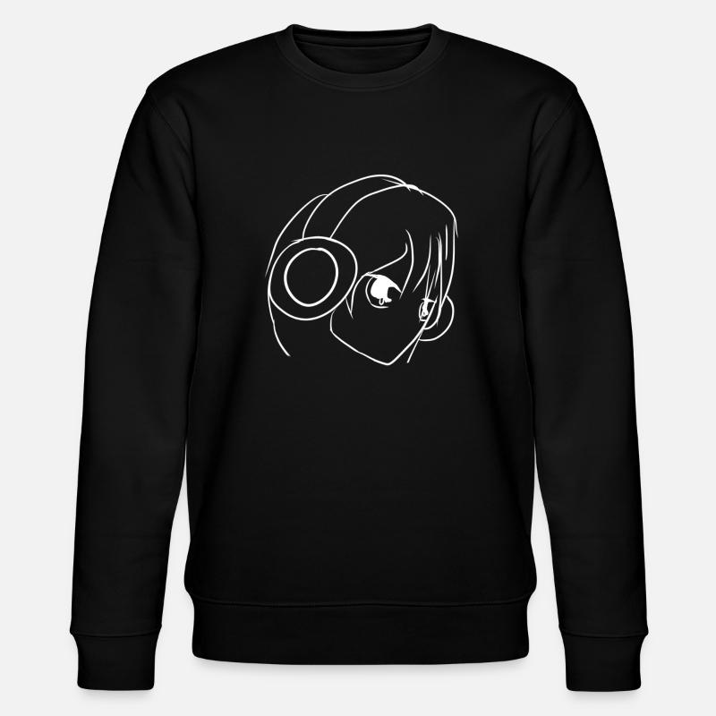 musik manga - Stanley/Stella Unisex Bio-Sweatshirt CHANGER  - Schwarz