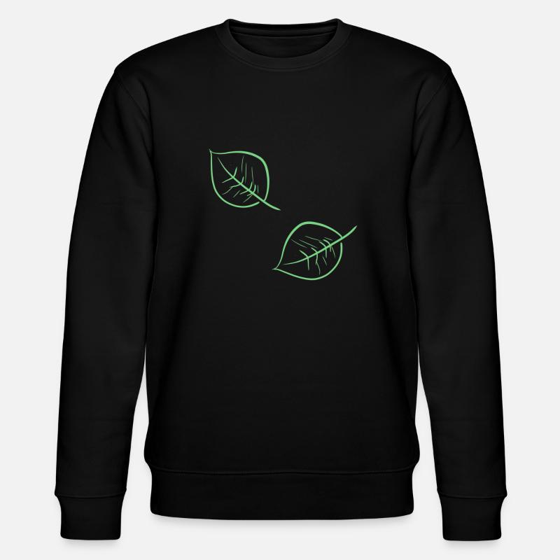 leaves tree - Stanley/Stella CHANGER Unisex Organic Sweatshirt - black