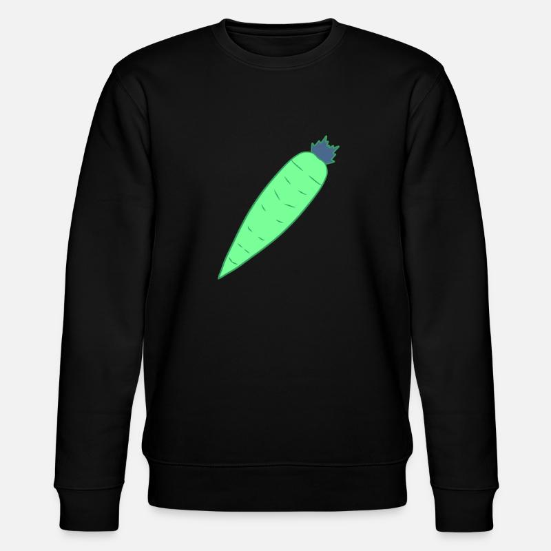 carrot vegetables - Stanley/Stella CHANGER Unisex Organic Sweatshirt - black