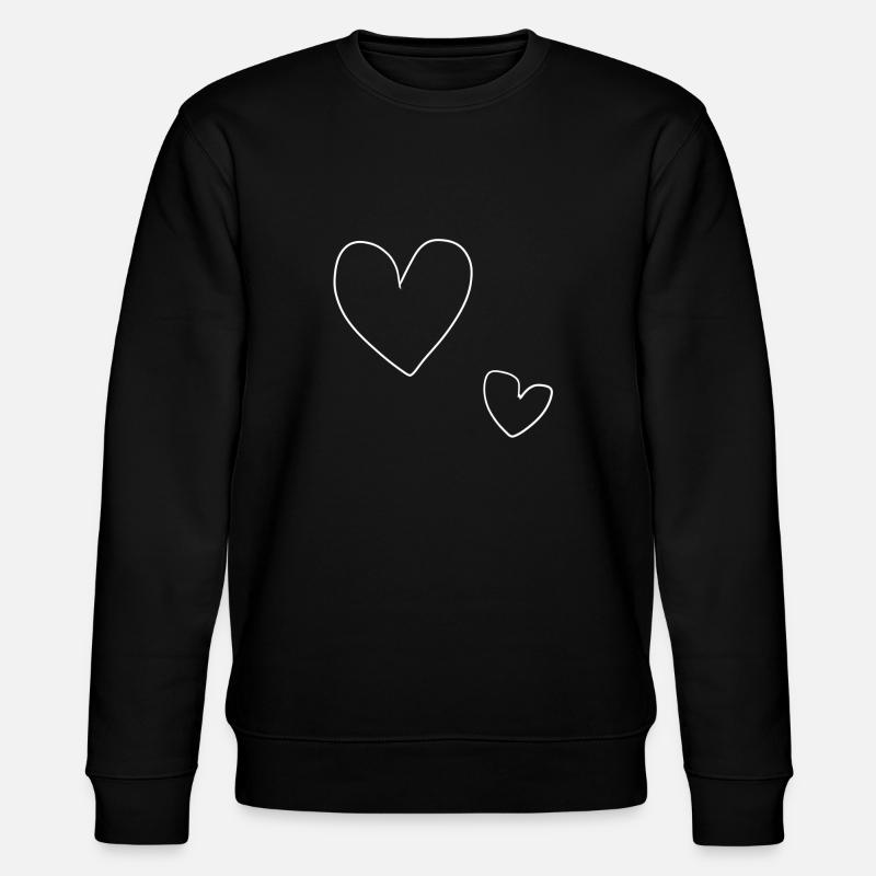 cœur grand - Sweat bio CHANGER Stanley/Stella Unisexe - noir