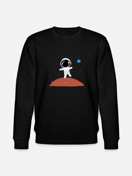 mars astronaut planet physics universe - Stanley/Stella CHANGER Unisex Organic Sweatshirt - black
