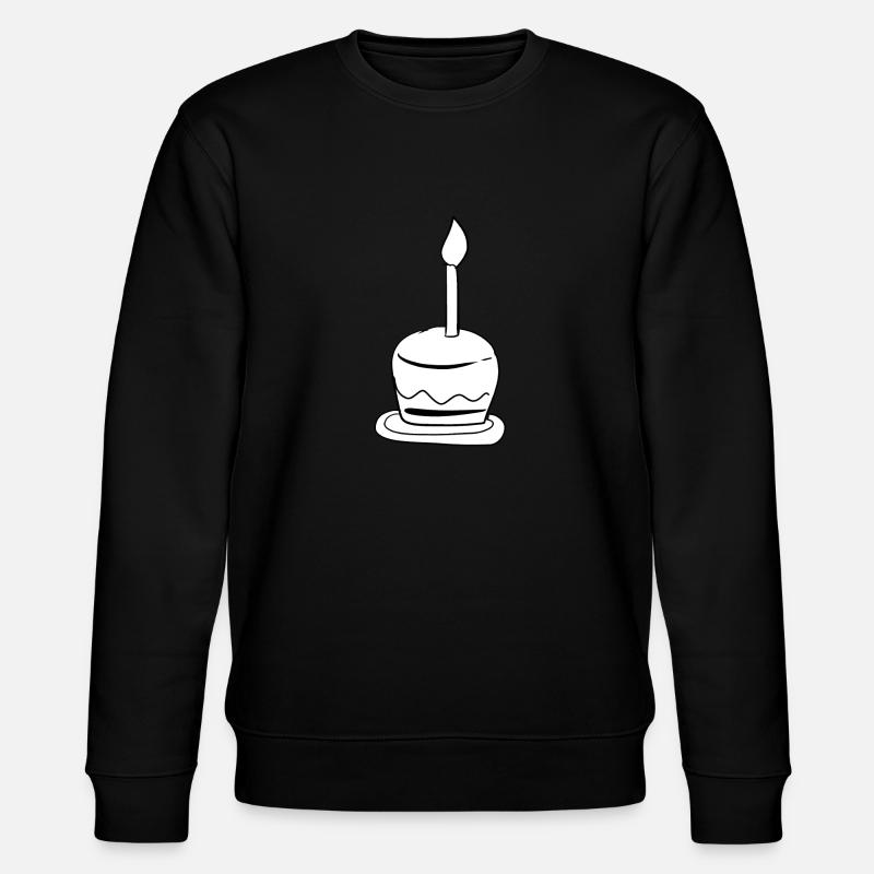 cake cake candle birthday - Stanley/Stella CHANGER Unisex Organic Sweatshirt - black