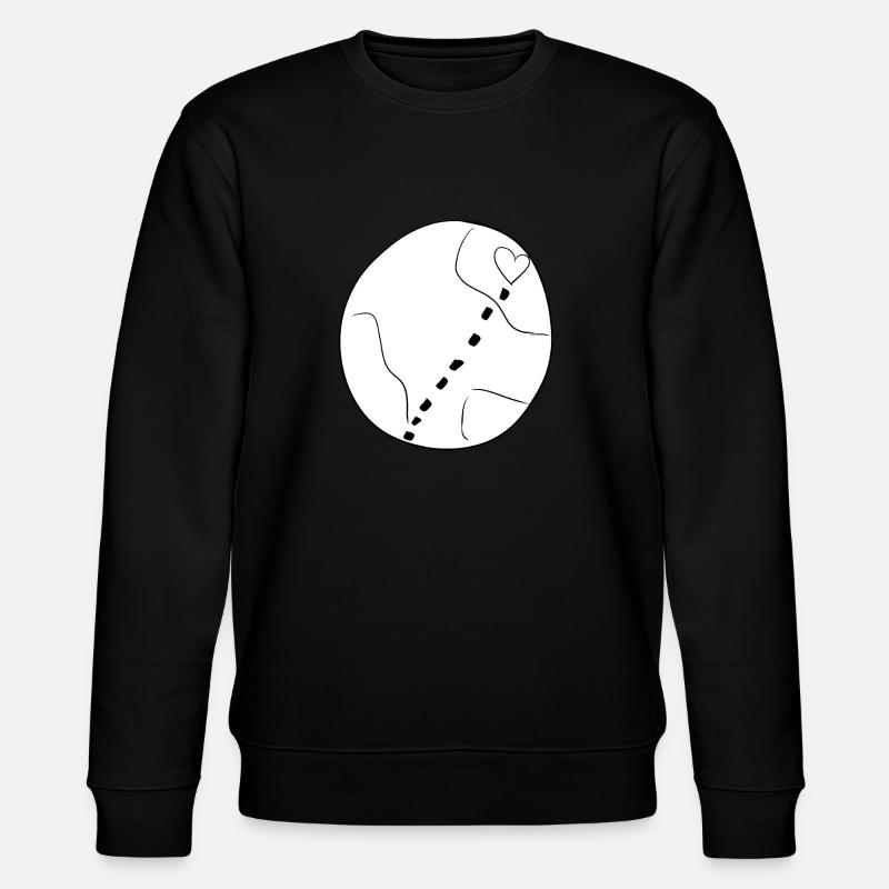 coeur terre climatdchutz symbole amour - Sweat bio CHANGER Stanley/Stella Unisexe - noir