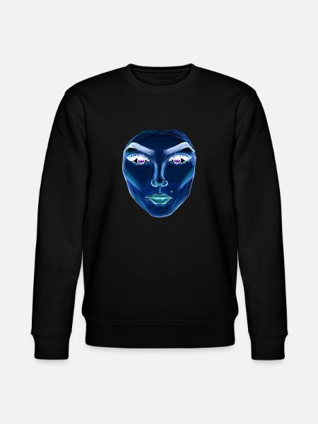 Face Symbol Human - Stanley/Stella CHANGER Unisex Organic Sweatshirt - black