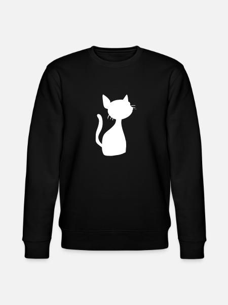 Symbol Cat Animal Pet - Stanley/Stella CHANGER Unisex Organic Sweatshirt - black