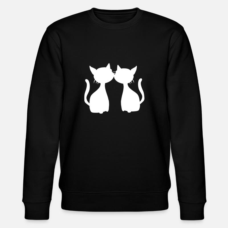 deux chats symbole amis chat - Sweat bio CHANGER Stanley/Stella Unisexe - noir