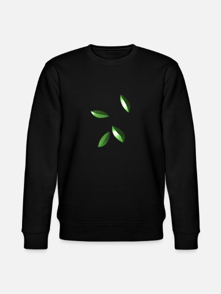 leaves sheet symbol pattern - Stanley/Stella CHANGER Unisex Organic Sweatshirt - black