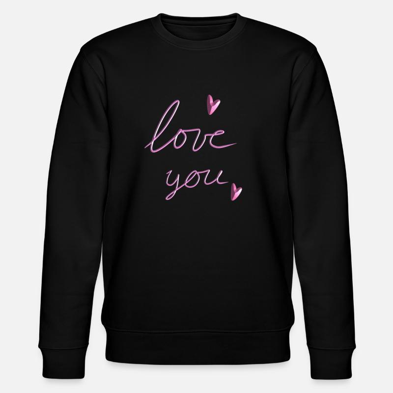 aime ton cœur rose - Sweat bio CHANGER Stanley/Stella Unisexe - noir