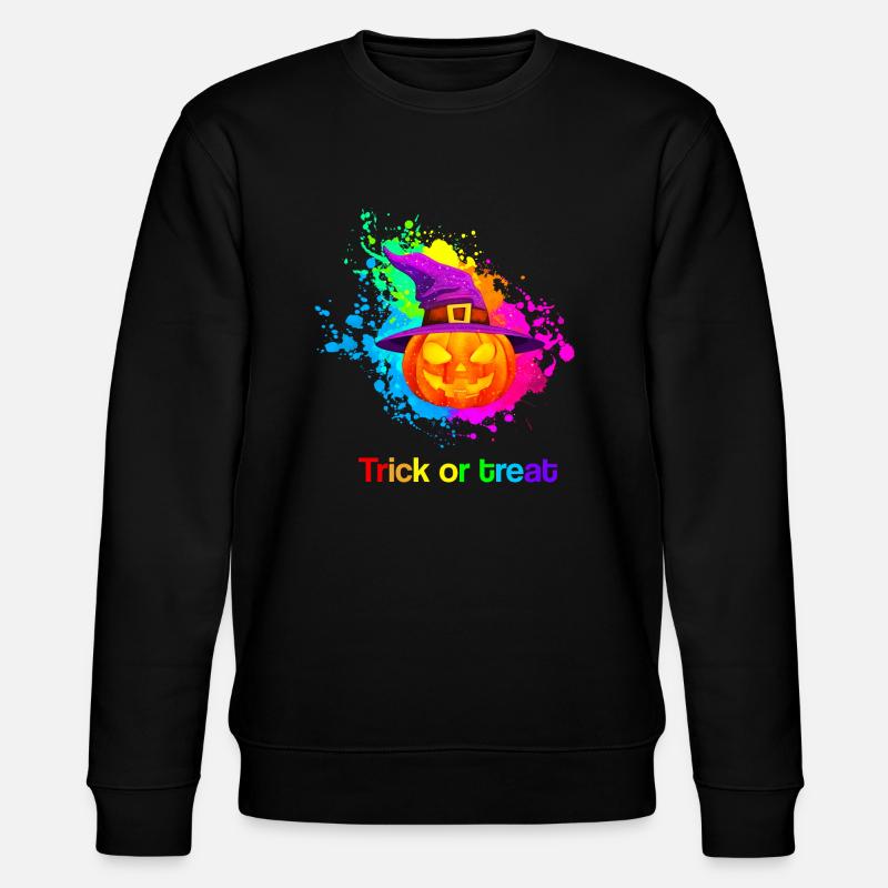 Idée cadeau de citrouille d’Halloween - Sweat bio CHANGER Stanley/Stella Unisexe - noir