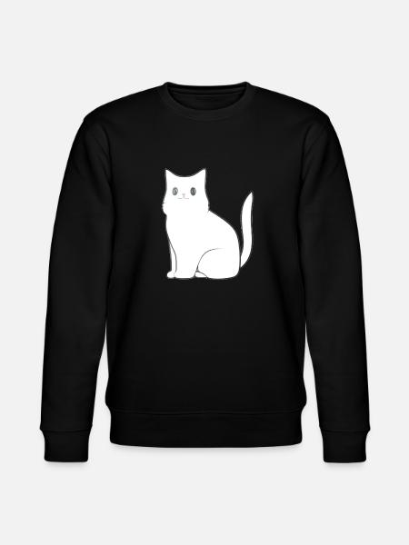 Cat Animal Icon Pet - Stanley/Stella CHANGER Unisex Organic Sweatshirt - black