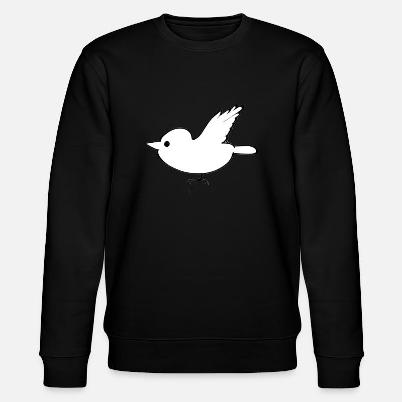 dessin animé oiseau animal volant - Sweat bio CHANGER Stanley/Stella Unisexe - noir