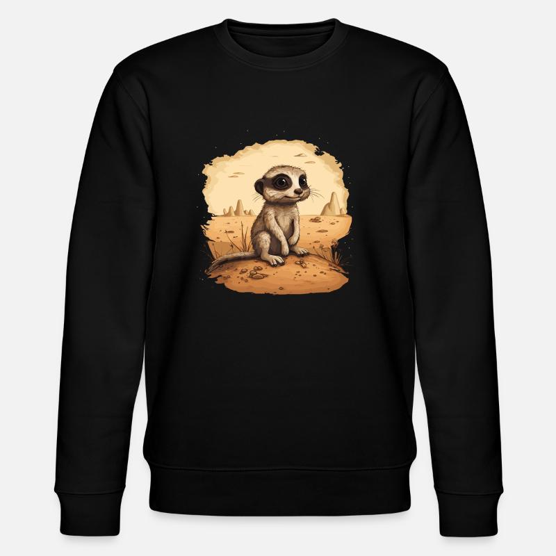 Suricate Bébé Mangouste - Sweat bio CHANGER Stanley/Stella Unisexe - noir